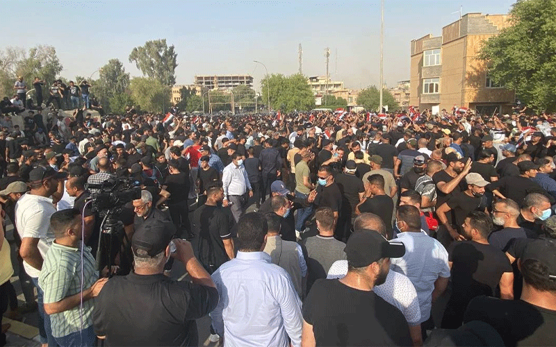 تظاهرة لحملة الشهادات العليا