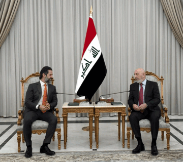 رئيس الجمهورية وقوباد طالباني