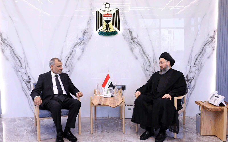 الحكيم مع وزير المالية 