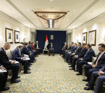 اجتماع رئيس الوزراء العراقي مع وفد صندوق النقد الدولي 