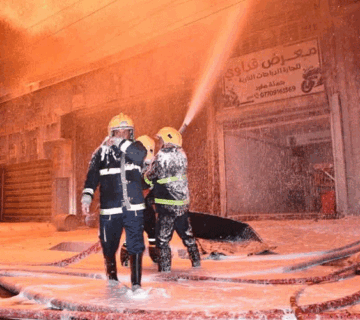 حريق شارع الظلال