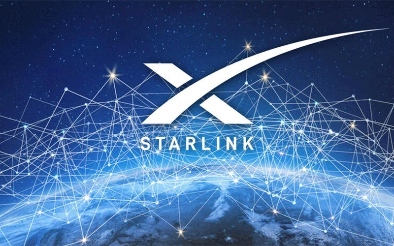 شعار شركة ستارلنك المتخصصة في خدمات الإنترنت عبر الأقمار الصناعية 