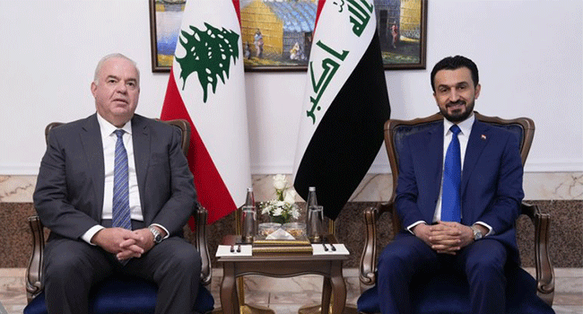 لقاء وزراء العراق ولبنان.